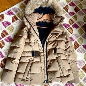 Luxury Down Ski Jacket by Goldberg, super warm, beige